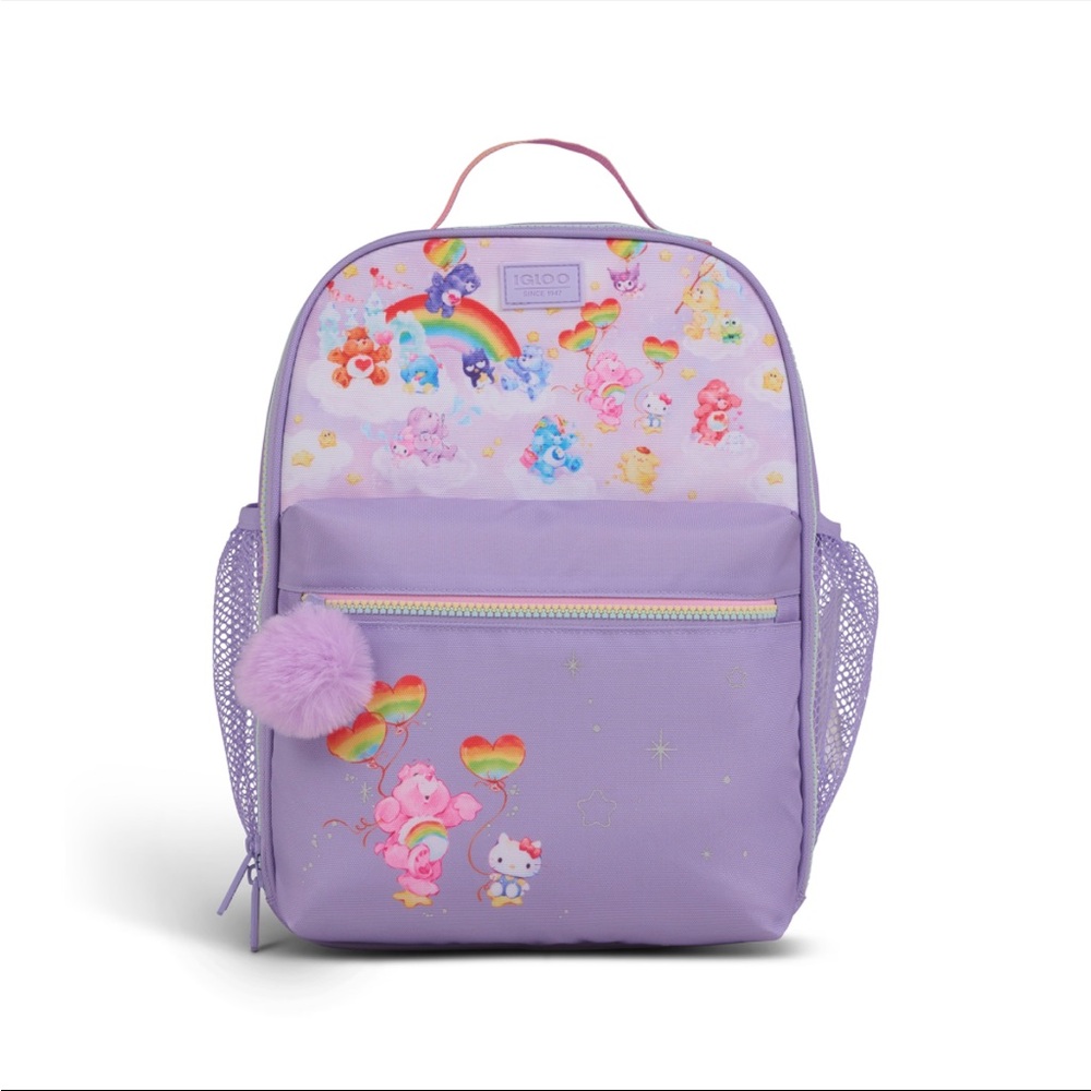 New hello kitty and friends x carebears igloo backpack